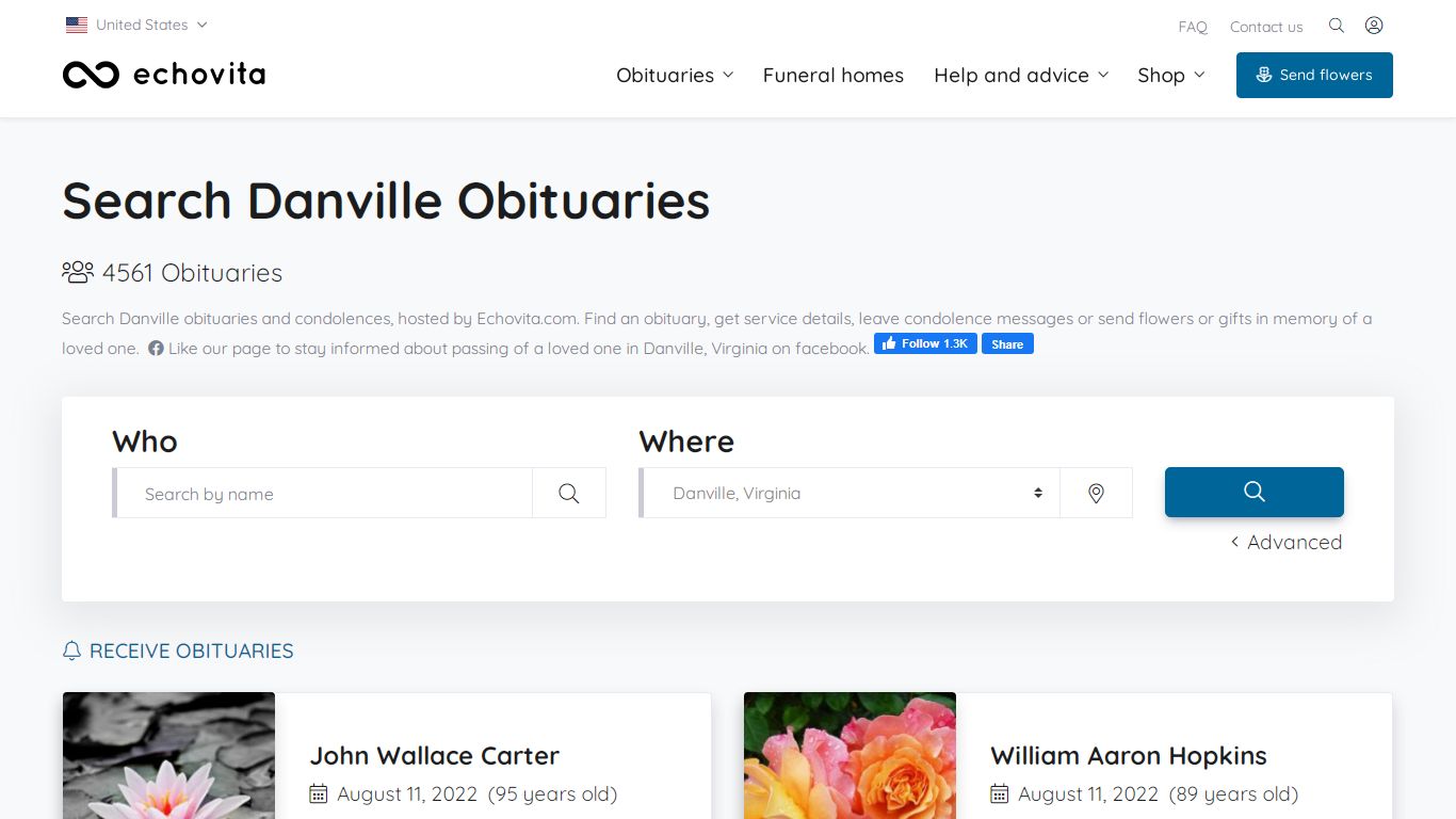 Danville Obituaries - Latest Obituaries in Danville VA